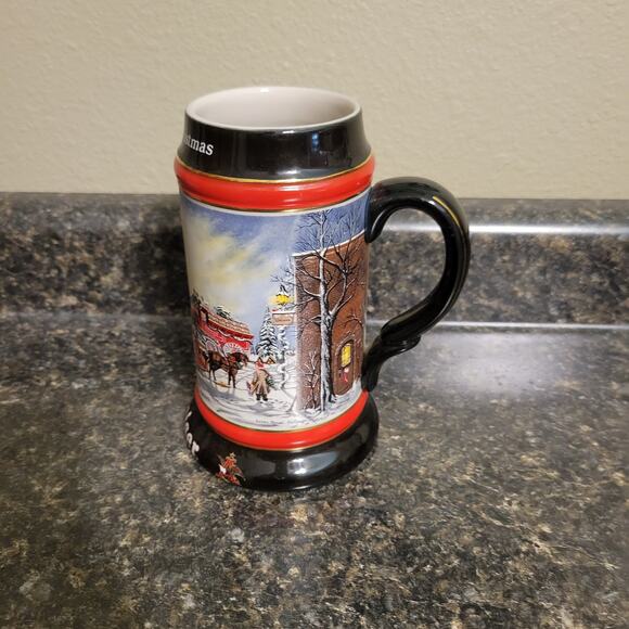 1992 Anheuser Busch Budweiser Clydesdale Stein A Perfect Christmas No Box - Picture 2 of 4